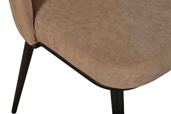 Стул Foer 3 (Фоер), Catania Latte / черный текстурированный