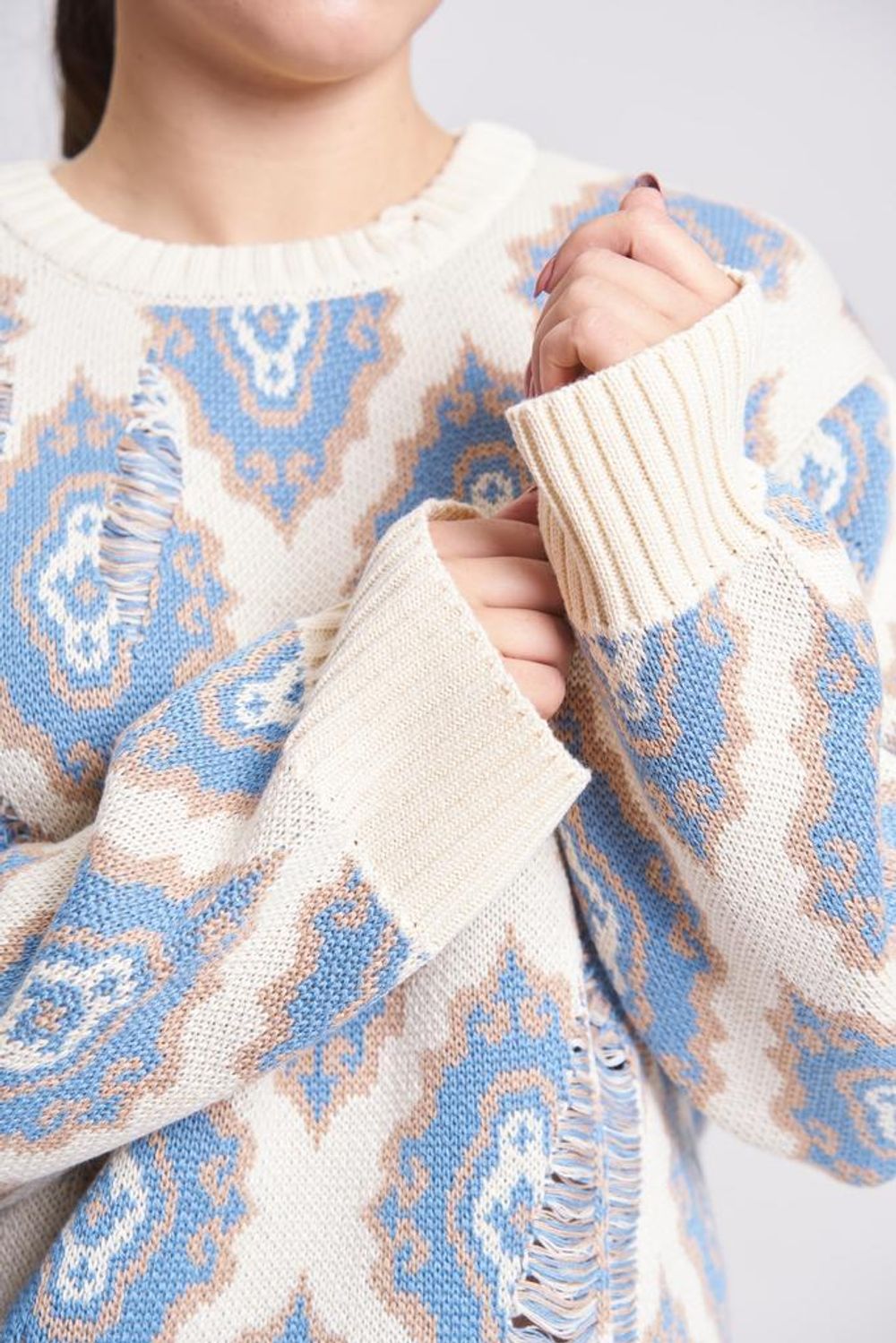 Свитер Idel История молочный