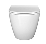 Унитаз подвесной WasserKRAFT Mindel 10TLT.010.ME.BN02.H002 безободковый, с инсталляцией Aller 10, с крышкой микролифт, белый/кнопка никель