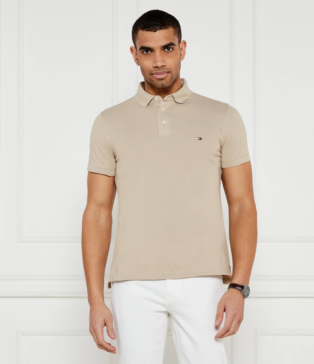 Поло Tommy Hilfiger - бежевый(MW0MW17771)