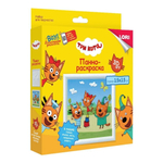 3D Art Панно-раскраска 15*15см Три кота "Три кота" (Lori)