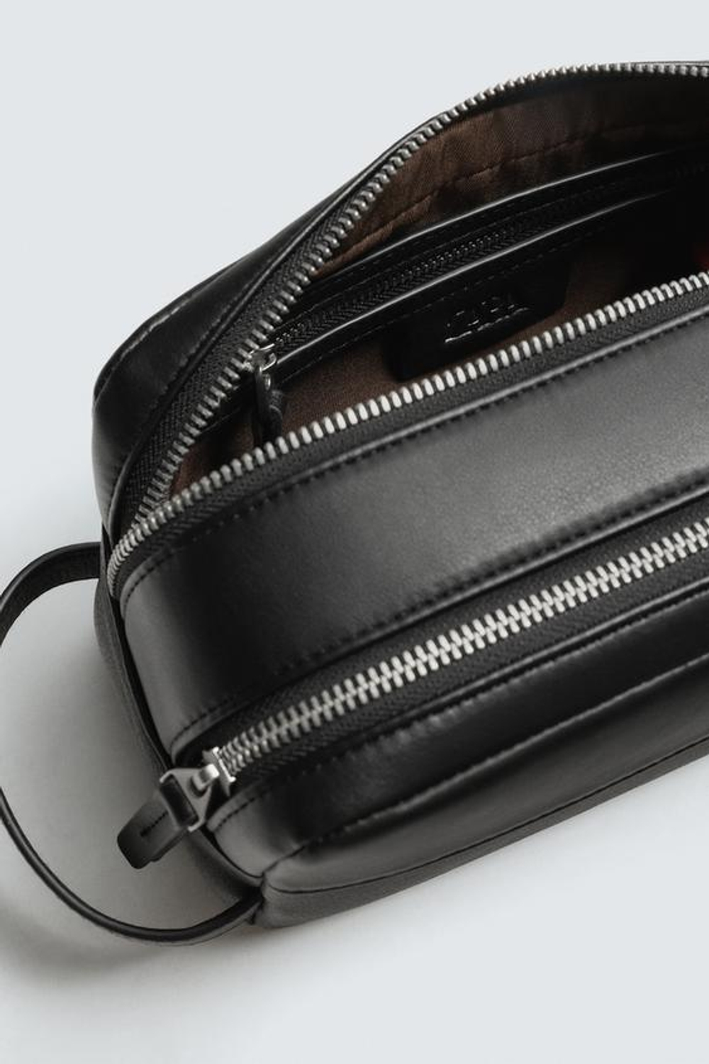 ZARA НЕСЕССЕР ИЗ РЕЛЬЕФНОЙ ТКАНИ, ЧЕРНЫЙ