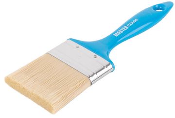 Кисть флейцевая, толщ. 16 мм, ПЭТ-щетина, нерж. обжим, пласт. ручка, ширина 70 мм