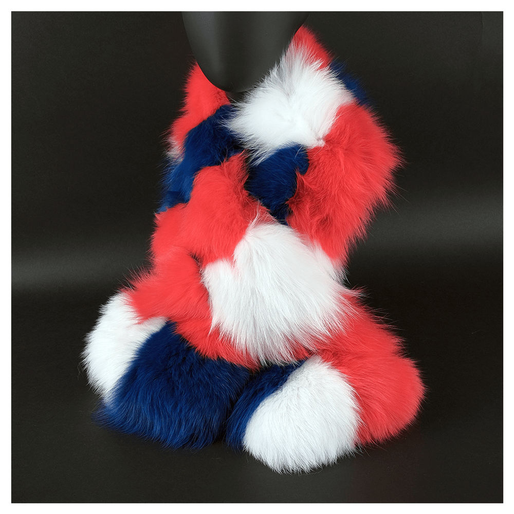 Меховой шарф «Северное сияние»