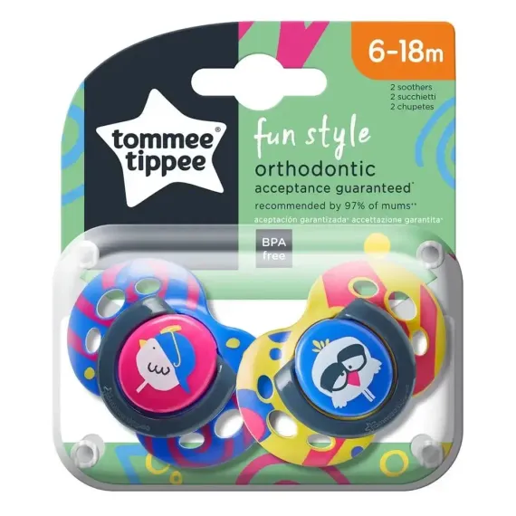 Пустышка Tommee tippee силикон 2 шт.
