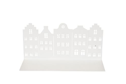 Декор "Голландские домики" белые 12х10х25см