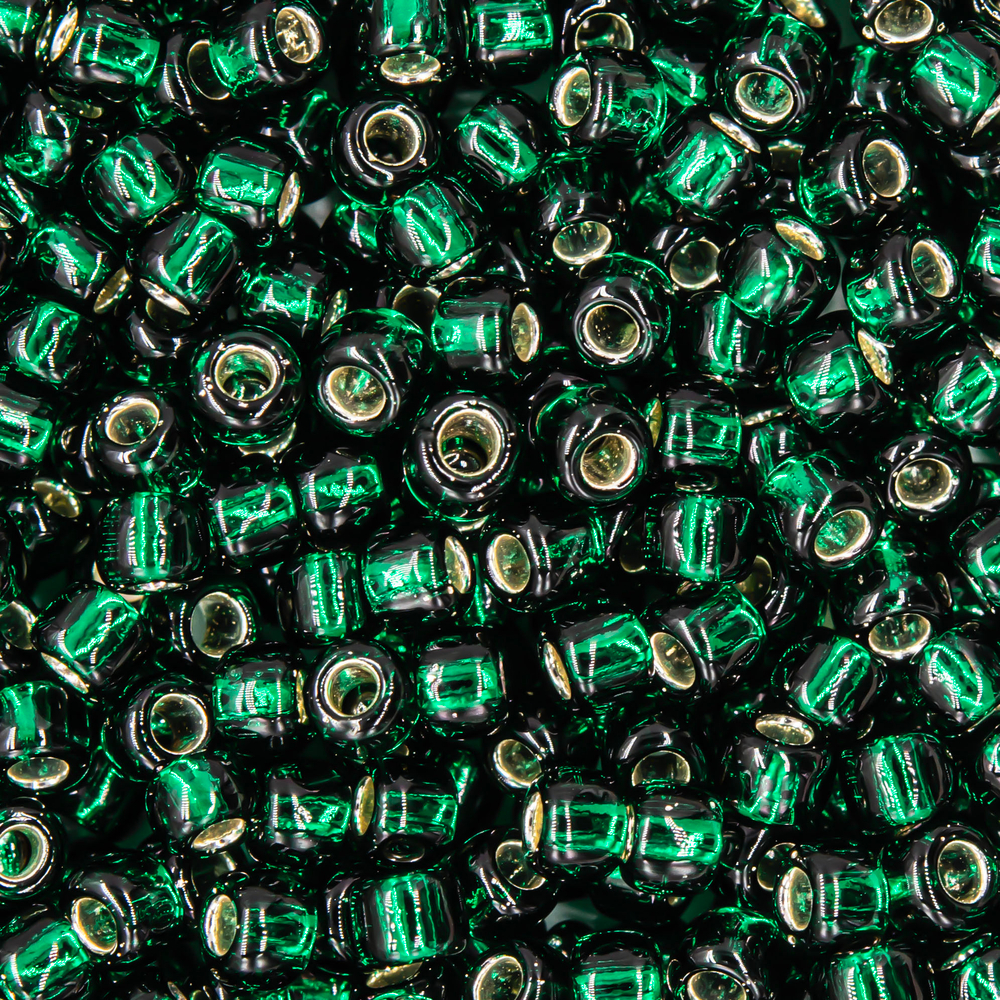 Японский бисер TOHO Round 8/0 (№36), с внутренним серебрением, прозрачный