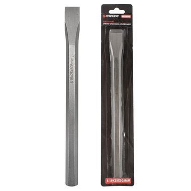 Зубило с шестигранным основанием 25мм (L-305мм),в блистере Forsage F-60225305