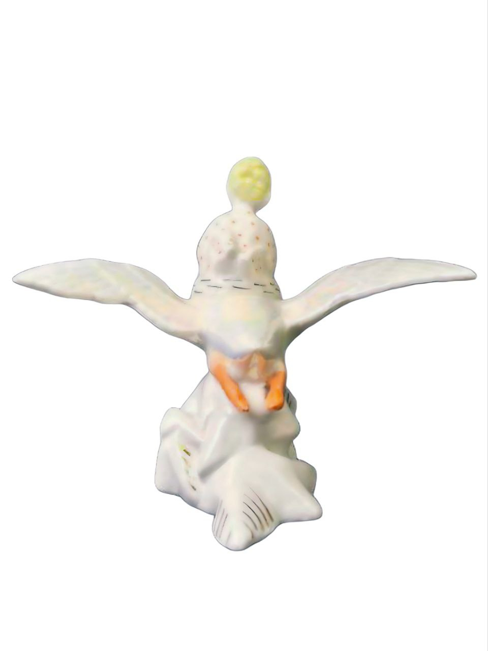 Фарфоровая статуэтка "Иванушка на гусе" ЛЗФИ