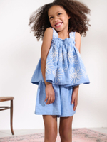 Топ и шорты в комплекте для девочки Next AG5-749, Голубой