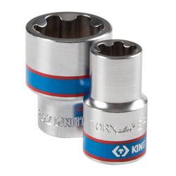 KING TONY (4E08PR) Набор торцевых головок 1/2", TORX Plus, EP18-EP32, 8 предметов