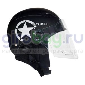 Шлем открытый Helmet NEW (Черный)