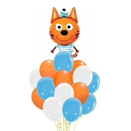 Композиция из шаров "Три кота, Коржик"