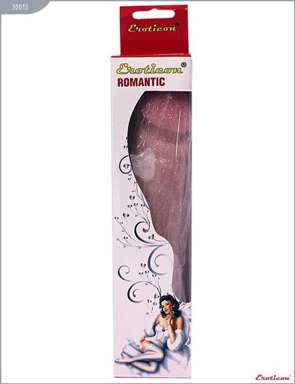 Телесный фаллоимитатор без мошонки из ультраскин - 23,5 см. (Цвет: телесный)