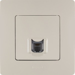 Розетка телефонная RJ11 слоновая кость ETIKA Legrand