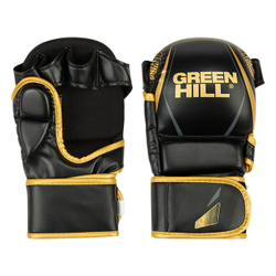 MMI-603GH Гибридные перчатки для MMA черно-золотые