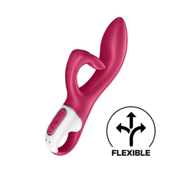 Вибратор-кролик Satisfyer Embrace me, ягодный