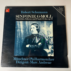 Винтажная виниловая пластинка LP R. Schumann Шуман, Симфония Sinfonie G-moll, Ouverture, Scherzo Und Finale E-dur, Op. 52 (Германия 1973)