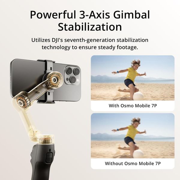 Электрический стабилизатор для смартфона DJI Osmo Mobile 7P Черный | Black