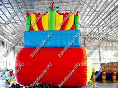 Коммерческий надувной батут-горка "Огненный дракон" 16*8*11 м