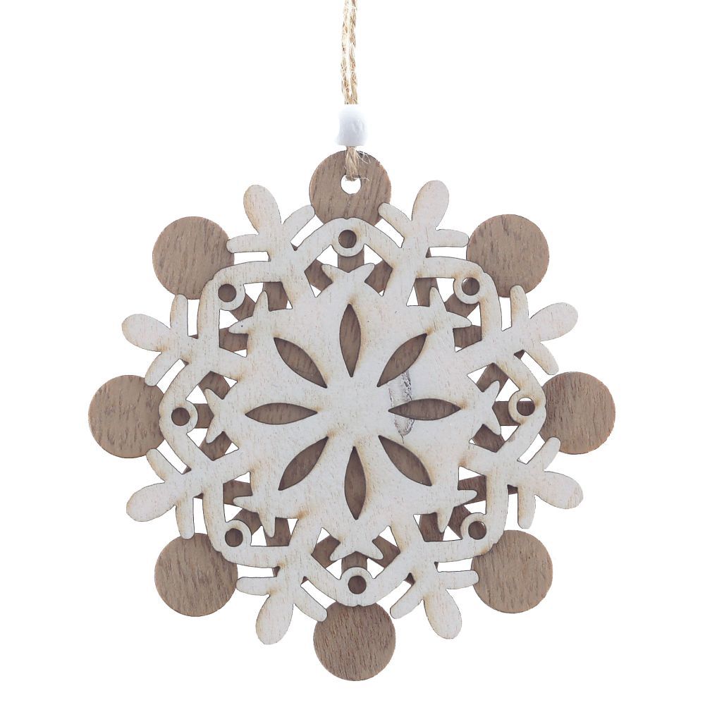 GAEM Украшение новогоднее "Снежинка", L10 W0,5 H10,5 см, 3в.