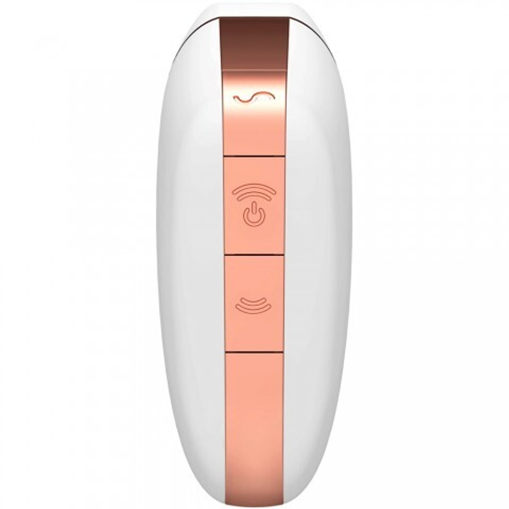 Вакуумный клиторальный стимулятор с вибрацией Satisfyer Love triangle white