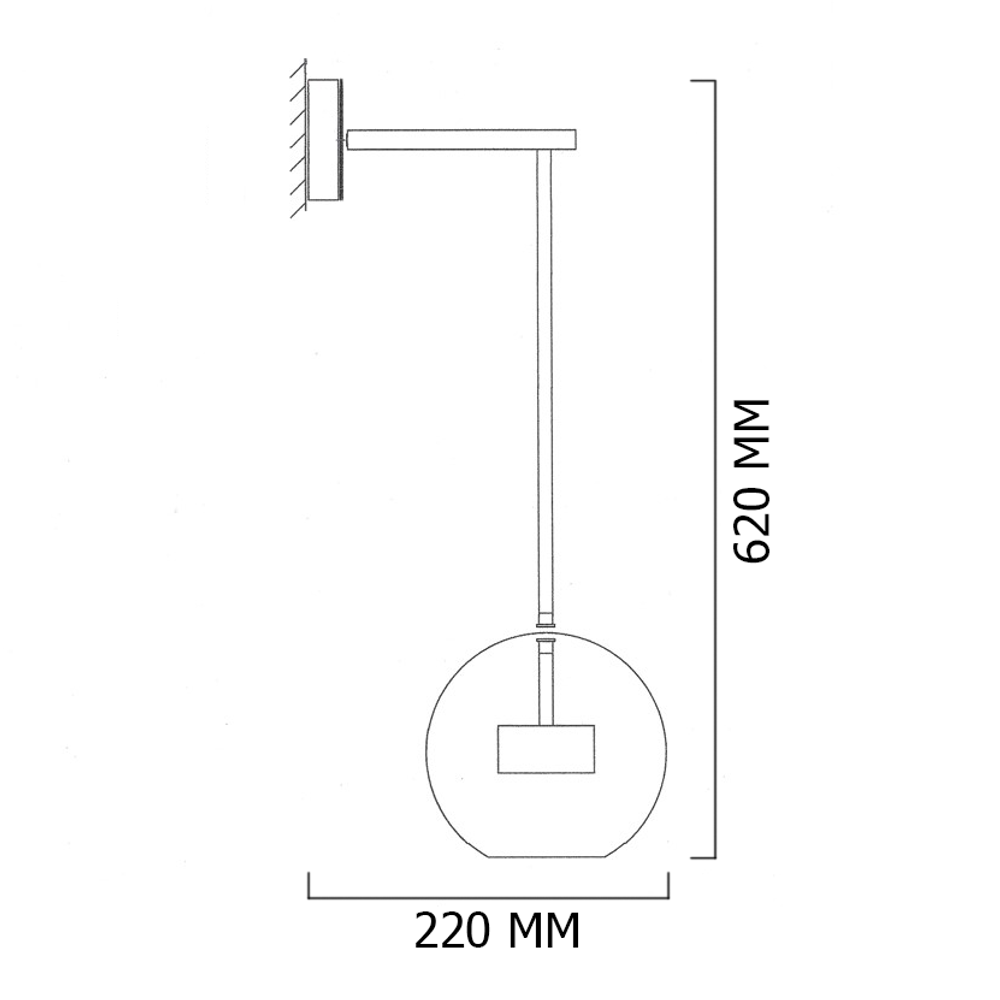 Настенный Светильник Bubble B Wall Black By Imperiumloft