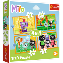 Puzzles - "4in1" - Meet Milo and his Friends / Dea Planeta MILO