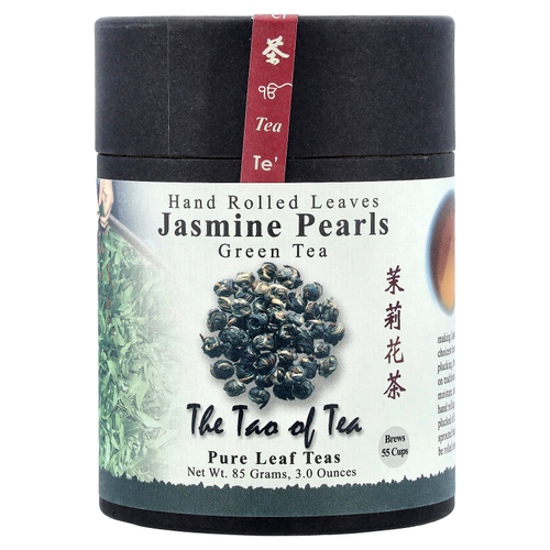 The Tao of Tea, свернутые вручную листья зеленого чая, жасминовый жемчуг, 85 г(3 унции)