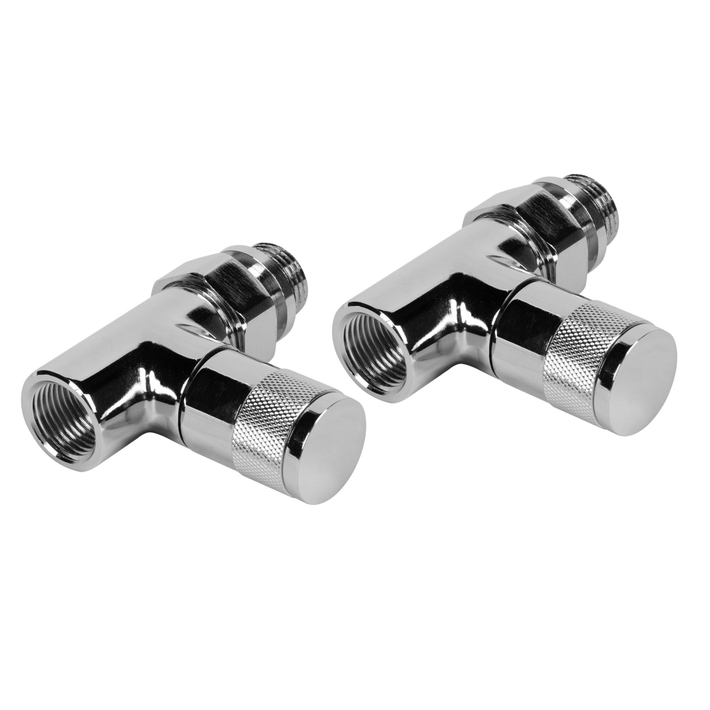 Набор дизайн-вентилей PIANO, прямой (хром) 1/2quot;