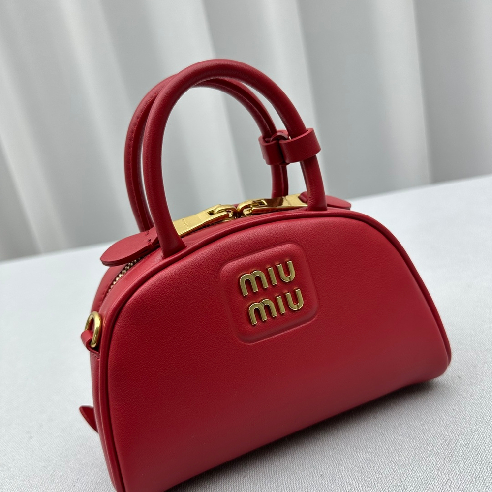 Miu Miu Leather Top-Handle Bag 18 cm