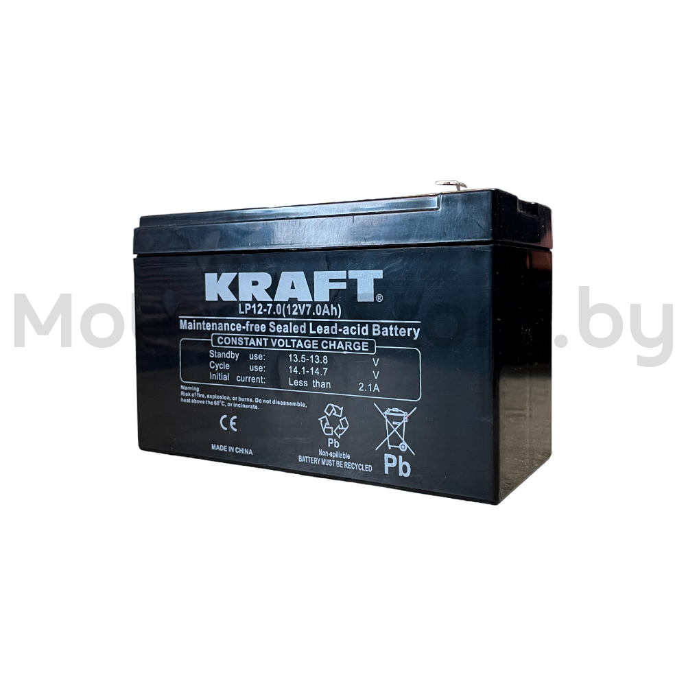 Аккумуляторная батарея для ИБП KRAFT [LP12-7] 12V 7Ah