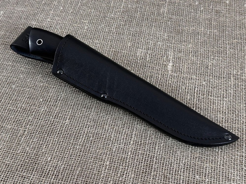 Нож "Корсар", дамасская сталь, рукоять черный граб мореный