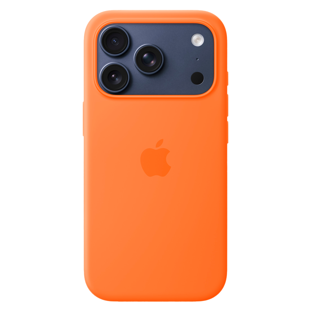 Силиконовый чехол Apple Silicone Case with MagSafe для iPhone 17 Pro, Orange