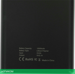 Портативное зарядное устройство Cactus CS-PBFSFT-10000 черный