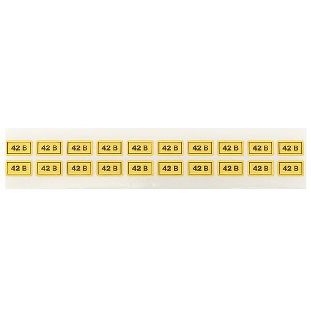 Наклейка "42В" (10x15) EKF PROxima (2000.00 шт.)