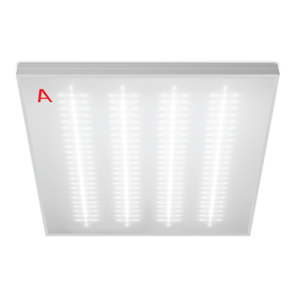 Светильник ОФИС ДВО01-052 с БАП EM3 36Вт 6500К IP40 Микропризма 4400лм 595х595х40мм WOLTA PRO