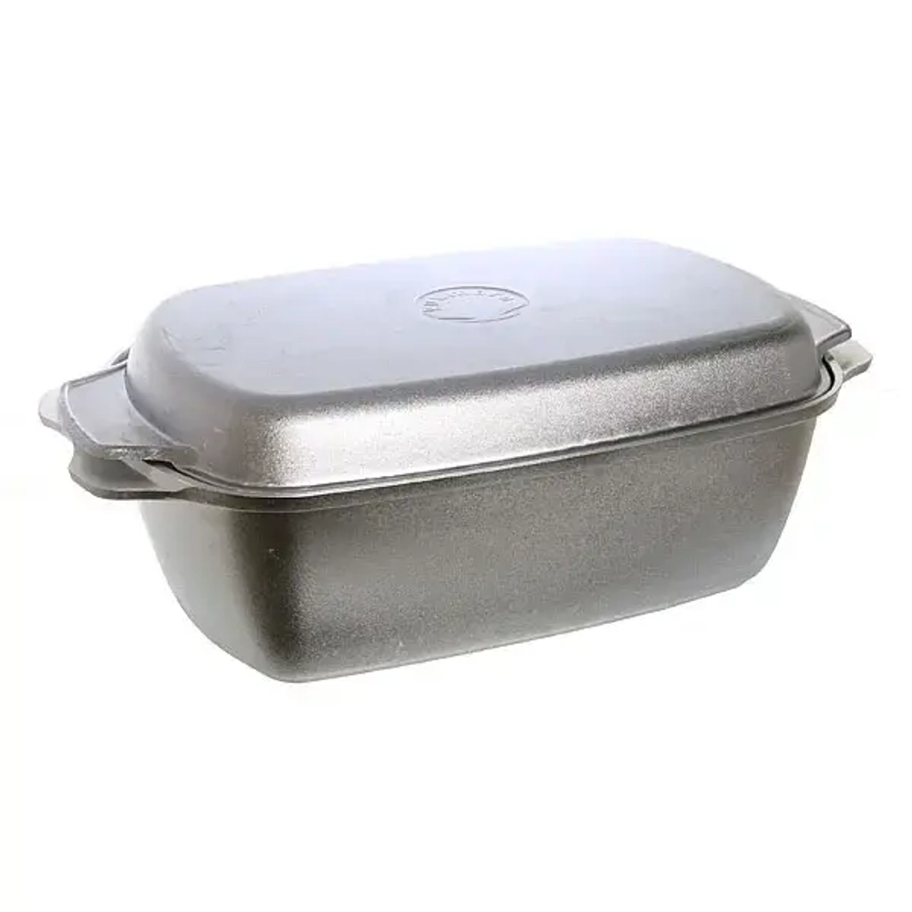 Гусятница 5,5 л литой алюминий с крышкой-противнем КМ-г55