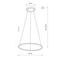 Подвесная люстра Nowodvorski Circolo Led M Black 10862