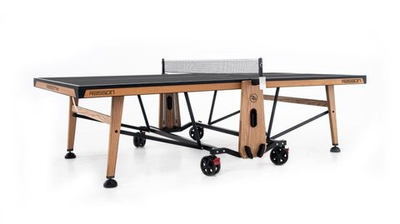 Теннисный стол складной для помещений "RASSON PREMIUM T03 Indoor" (274 х 152,5 х 76 см, натуральный дуб) с сеткой