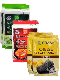 Морская капуста сушеная обжаренная ассорти вкусов 6 шт