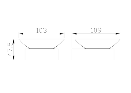 Мыльница с держателем WONZON & WOGHAND LOTTE, Хром (WW-8322)
