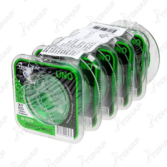 Леска UNO 0,18mm/100m Green Nylon (PR-U-G-018-100) Premier Fishing