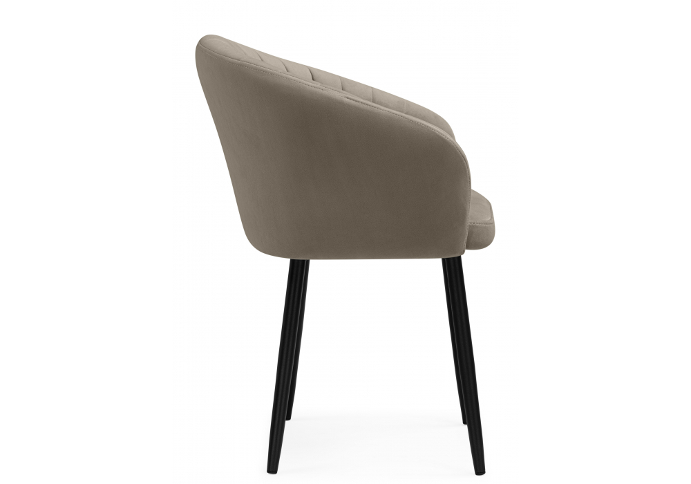 Стул на металлокаркасе Woodville Моншау marseille 13, черный, ножки черные