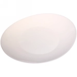 Тарелка «White magic» 26,5*23см стеклокерамика Полоска