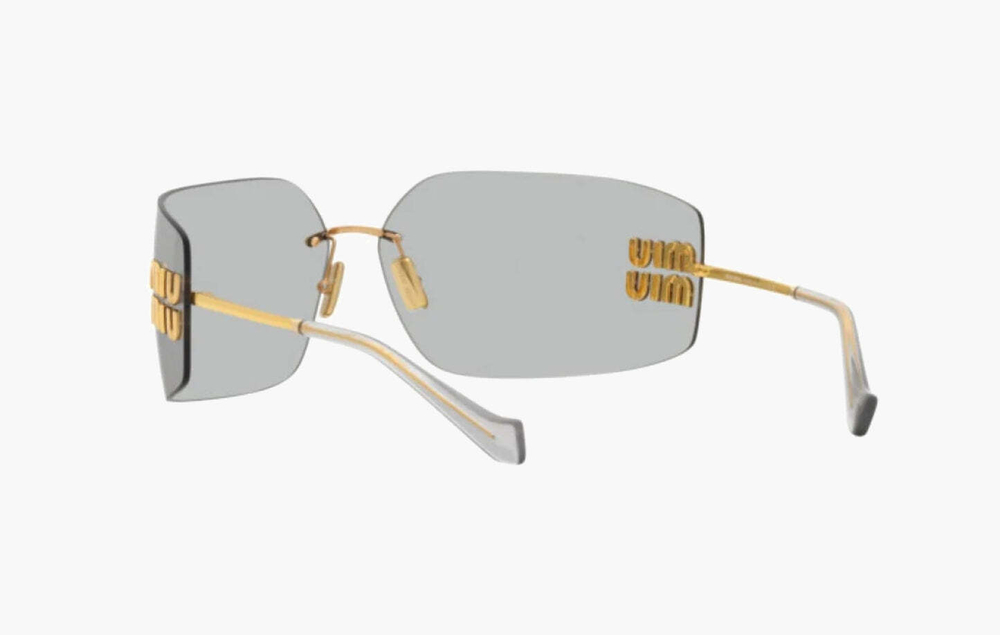Miu Miu MU 54YS Sunglasses "Gold Light Grey"