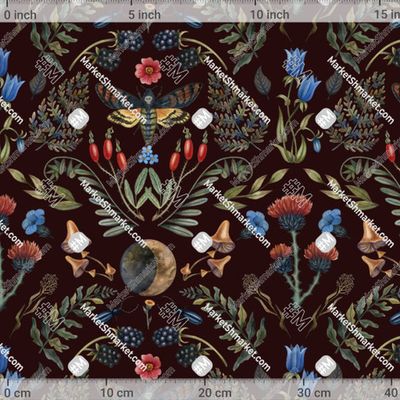 Дамаск темно красный фон by g.sm.art 429 DPI