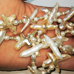 Бусы "Звезда" жемчуг бива