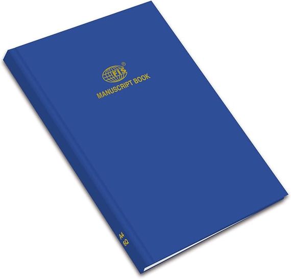 Bloknot \ Блокнот \ Notebook Square Lines 288 Sheets Manuscript Book, 210 mm x 297 mm Size, Blue