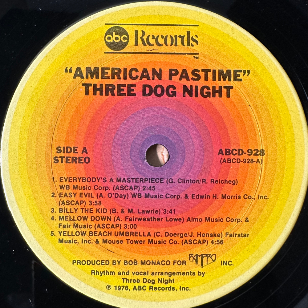 Three Dog Night ‎– American Pastime (США 1976г.)